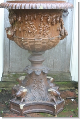 MASSIFE SALTGLAZE GARDEN URN.