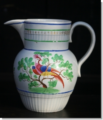 PEARLWARE PEAFOWL JUG