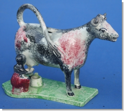 GOOD TEATHERD COW CREAMER c.1820