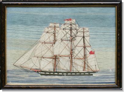 OHIO, GOOD 19th Century SHIP WOOLWORK