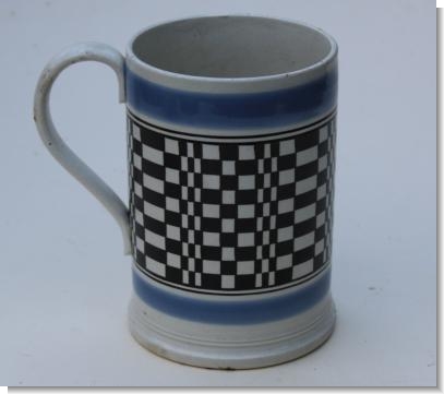 DICED MOCHA MUG, c.1840