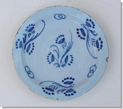 LONDON DELFT WARE PLATE, c.1740