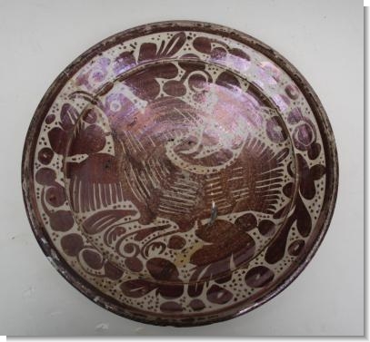 17th CENTURY SPANISH LUSTER DISH