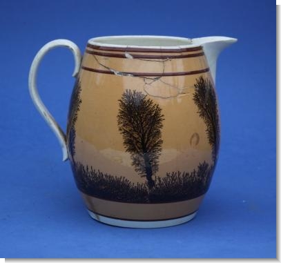 LARGE MOCHA JUG SEAWEED Pattern