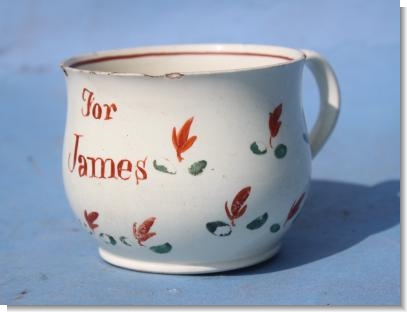 JAMES,   Creamware, c.1800