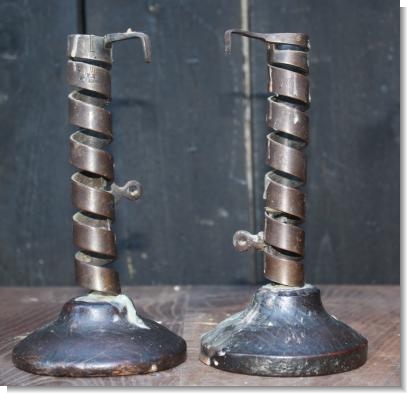 GOOD IRON TWIST CANDLESTICKS