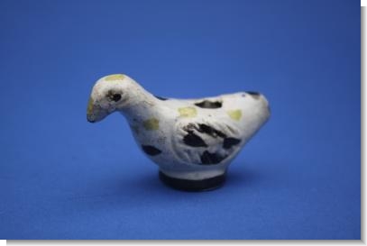 RARE PEARLWARE BIRD WHISTLE c.1810