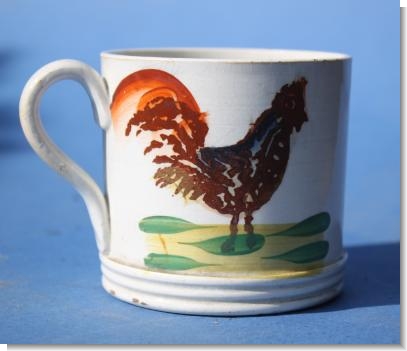 Small COCKREL MUG, c.1860