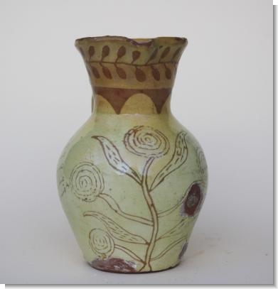 NORTH DEVON SLIPWARE JUG dated 1888