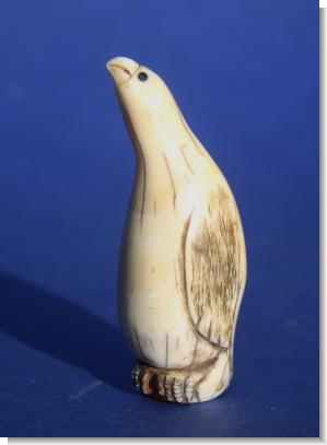 RARE SCRIMSHAW KNIFE HANDLE