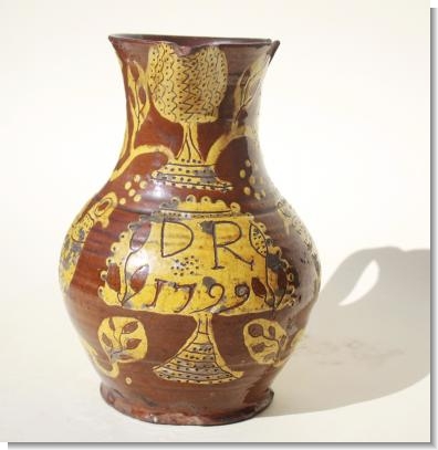 STAFFORDSHIRE SLIPWARE JUG  1799