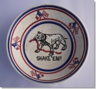 SHAKE'EM, Scottish Patriotic Motto Bowl, c.1915