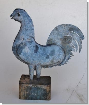 SMALL 19th Century ZINC WEATHER VANE