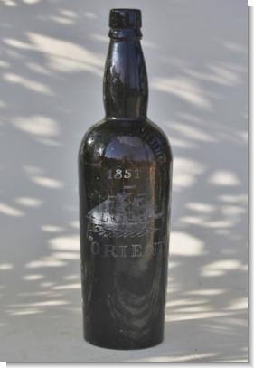 SAILORS BOTLE COMMEMORATING THE Ship ORIENT 1851