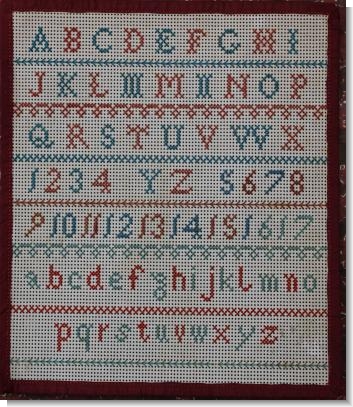 RED & BLUE ALPHABET SAMPLER