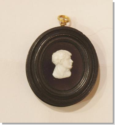 LORD BYRON MINIATURE MEDALION   att. J.Tassie