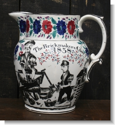 BRICKMAKERS JUG dated 1835