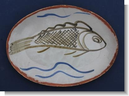 MICHAEL CARDEW 1965, ABUIA FISH DISH.