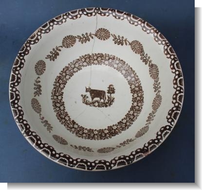 LARGE COW BOWL