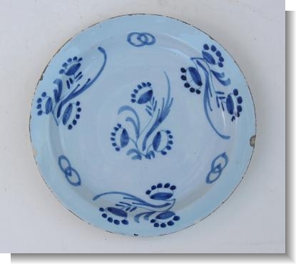 LONDON DELFT WARE PLATE, c.1740