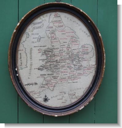 CLASSIC OVAL MAP of ENGLAND & WALES, c.1800