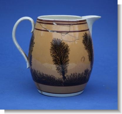 LARGE MOCHA JUG SEAWEED Pattern