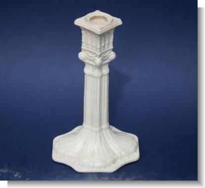 CREAMWARE CANDLESTICK c.1800