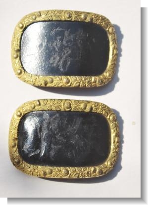 COMMEMORATIVE GEORGIAN SHOE BUCKLES 1800/1