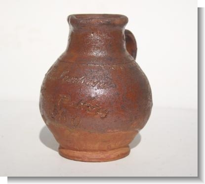 HONITON POTTERY JUG J.M.JENKINS 1869