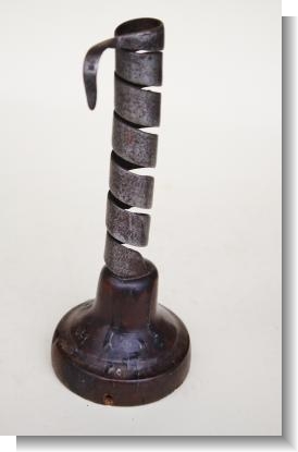 IRON TWIST CANDLE STICK.