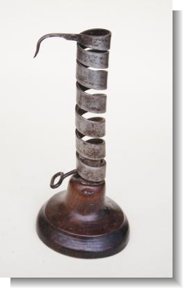 IRONTWIST CANDLESTICK c.1840