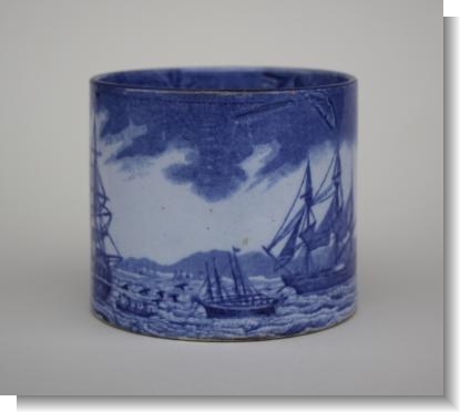 WHALING SCENE Staffordshire shipping series 1820