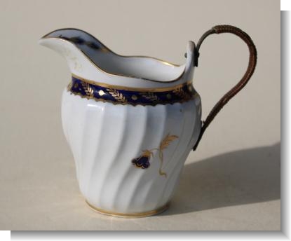 18th Century WORCESTER JUG with Make Do Handle