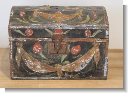 FRENCH PAINTED NORMANDY BOX