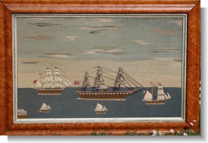 GOOD SAILORS WOOLWORK c.1870