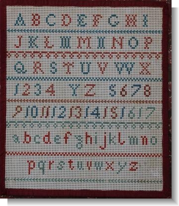 RED & BLUE ALPHABET SAMPLER