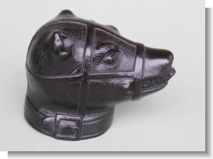 BLACK BASALT, STIRRUP CUP .  c.1820-35.