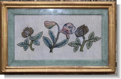 QUINCE & POMEGRANATE SLIPS,  c.1660