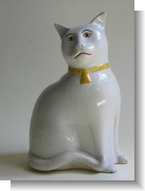 LARGE STAFFORDSHIRE CAT, c.1870.