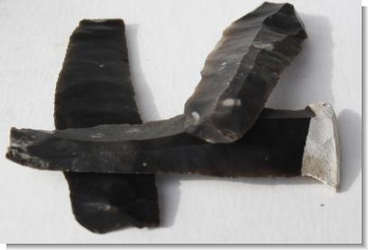  Neolithic flint tool knifes. 