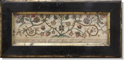 `STUMPWORK by ELIZABETH NICHOLSON 1705