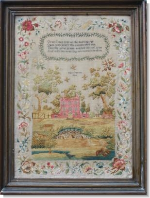 MARY PENNEY 1829 STUNNING SAMPLER