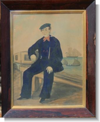 SAILOR WATERCOLOUR c. 1870