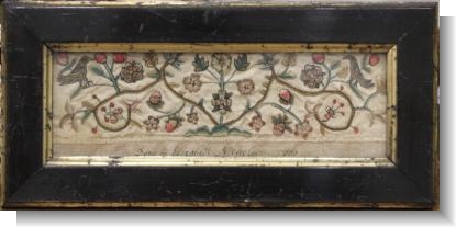 `STUMPWORK by ELIZABETH NICHOLSON 1705